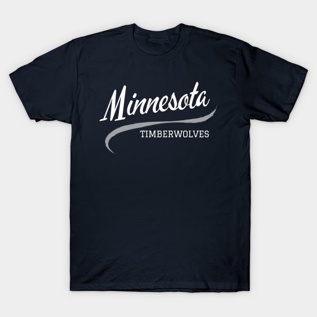 Minnesota Timberwolves MIN T-Shirt by CityTeeDesigns